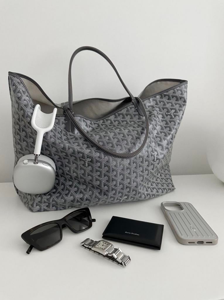 Grijs Goyard tas / schoudertas / damestas / shopper, Handtassen en Accessoires, Ophalen of Verzenden, Zo goed als nieuw, Grijs