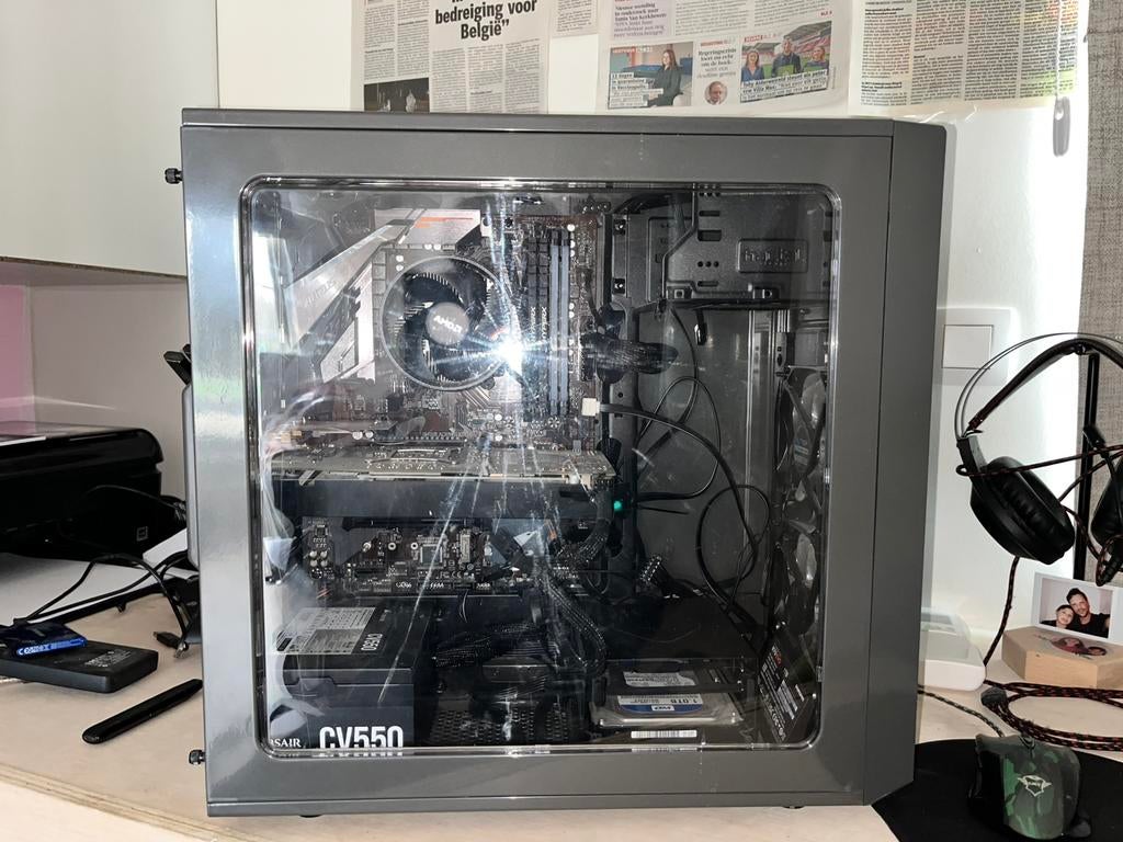 Gaming PC Ryzen 5 / 48GB RAM / GTX 1060 / 2TB / RGB Case, Computers en Software, Desktop Pc's, Ophalen, Zo goed als nieuw