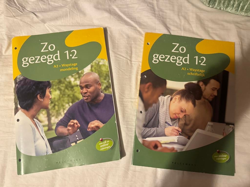 Livres de néerlandais - Zo gezegd 1.2 (A2) - Set de 2, Livres, Enlèvement ou Envoi, Utilisé