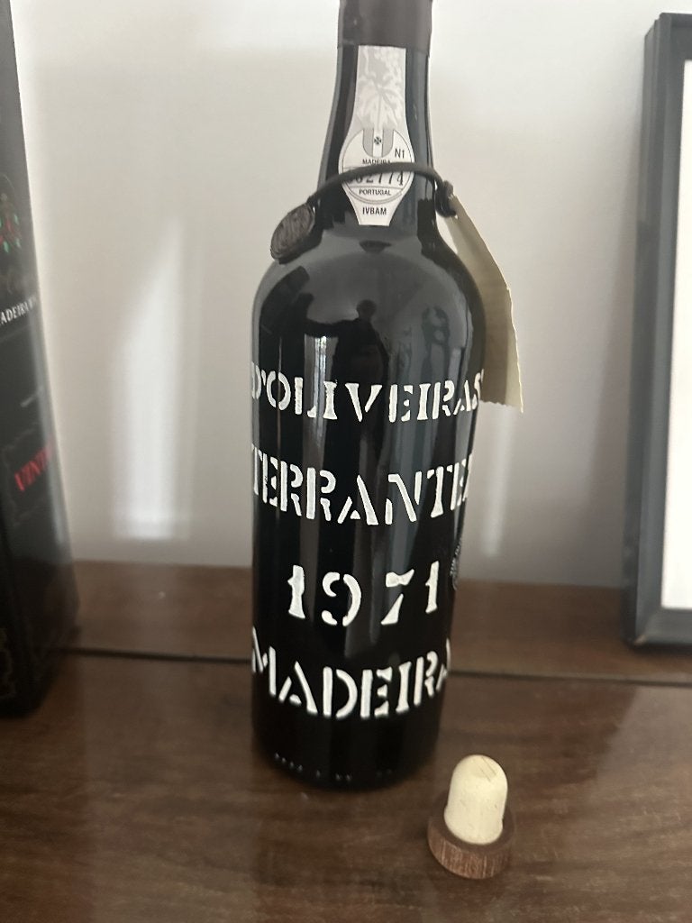 D'Oliveiras Terrantez 1971 Madeira Frasqueira 96/100, Collections, Vins, Neuf, Autres régions, Pleine, Enlèvement
