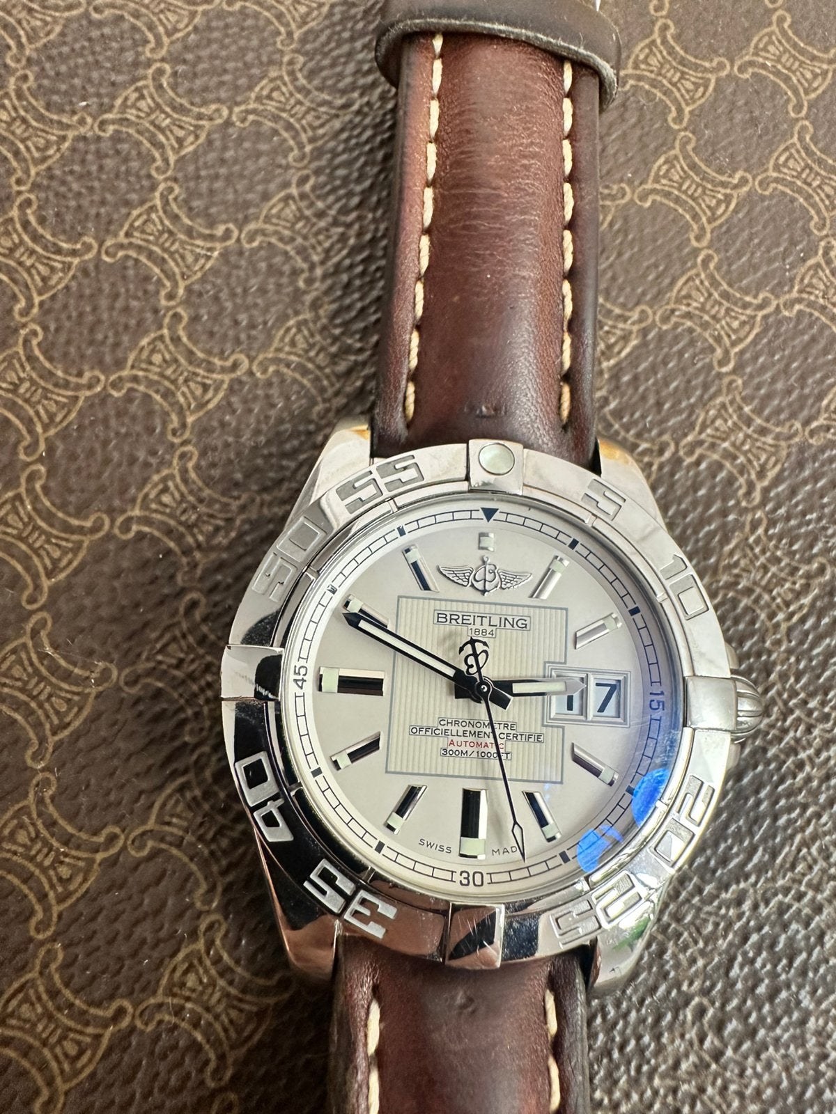 Montre Breitling, Bijoux, Sacs & Beauté, Enlèvement, Comme neuf