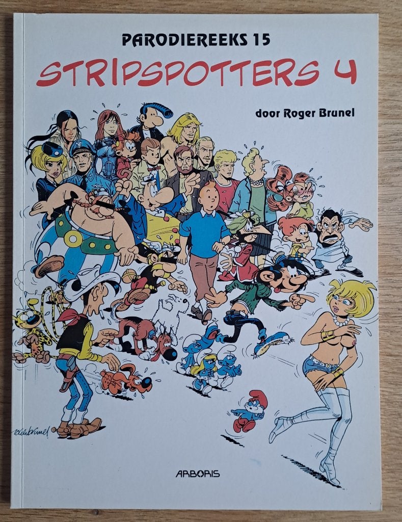 Parodiereeks 15 - Stripspotters 4, Boeken, Stripverhalen, Roger Brunel, Eén stripboek, Ophalen of Verzenden, Zo goed als nieuw