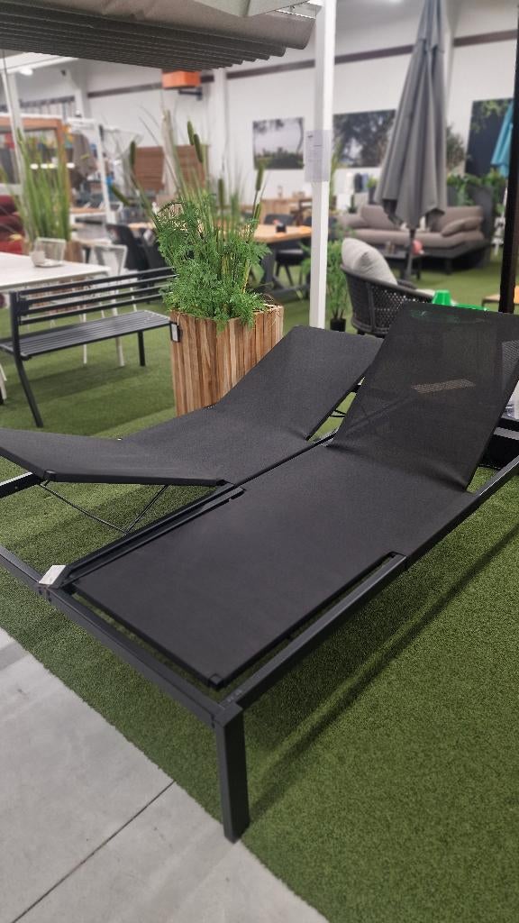 Emu Shine dubbel ligbed – showroomkorting -50%, Tuin en Terras, Ophalen, Nieuw, Aluminium, Verstelbaar