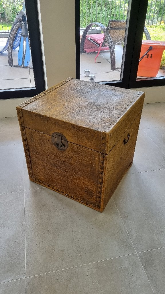 Oude Chinese kist, Ophalen, Gebruikt, 50 tot 100 cm, 50 tot 75 cm