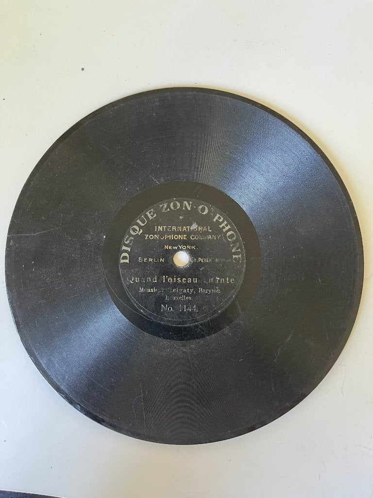 Rare Disque 78 tours Zon-O-Phone 7" (17 cm), Envoi