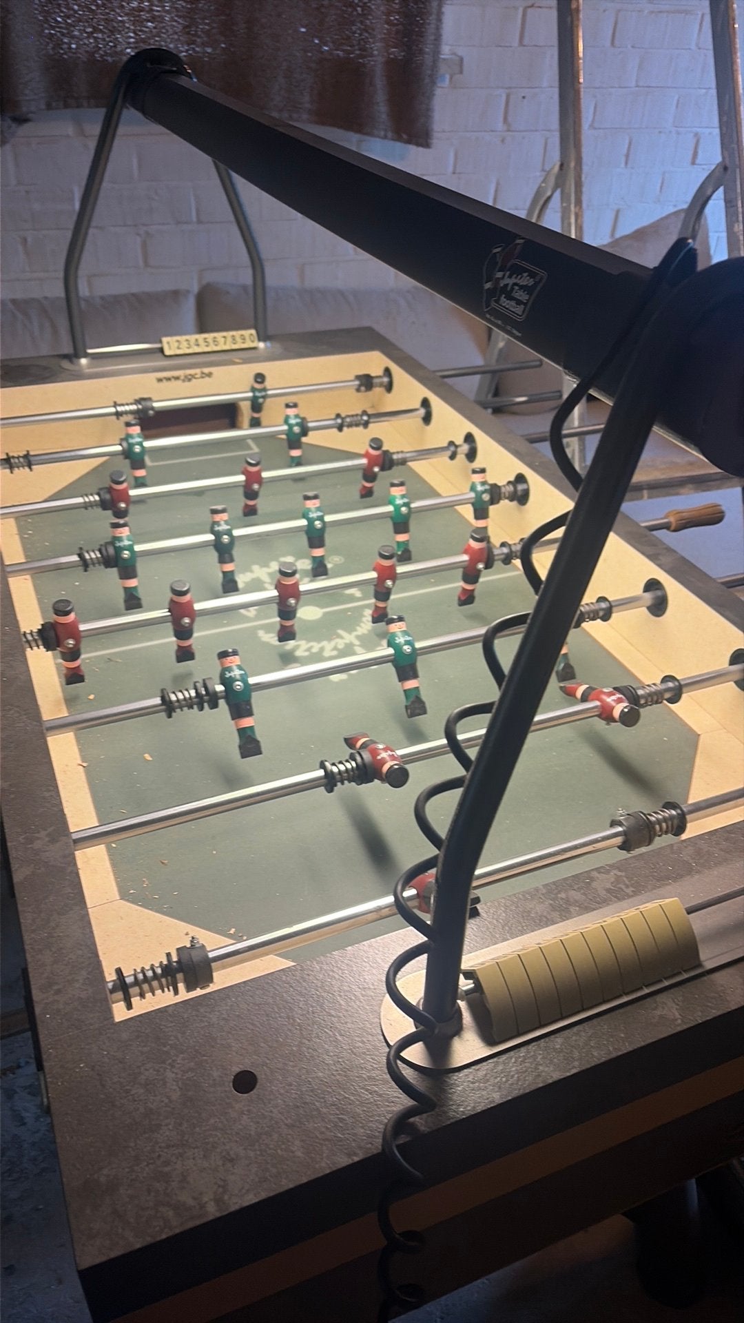 voetbaltafel jupiter goldstar, Kinderen en Baby's, Speelgoed | Voetbaltafels, Ophalen, Zo goed als nieuw