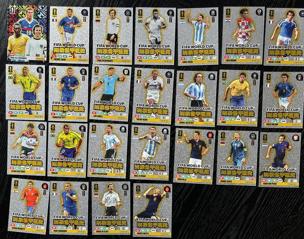 Panini WK 2026 Master Kaarten Complete Set (24 +1 kaarten), Verzenden, Nieuw, Meerdere plaatjes