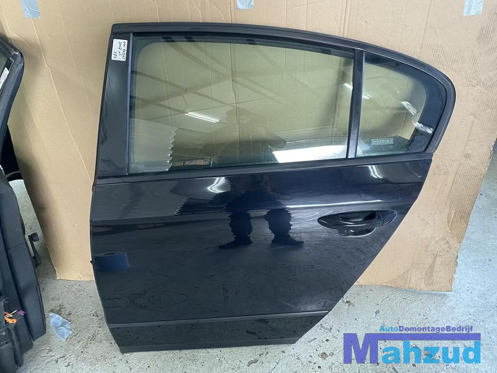 VW PASSAT B6 Zwart LC9Z Links Achter deur portier 2005-2010, Gebruikt, Volkswagen AG, Vw@volkswagen.de, Achter