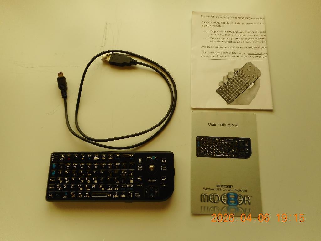 Mini Mede8er Kayboard Qwerty, Neuf, Enlèvement ou Envoi, Mede8er, Touches multimédia