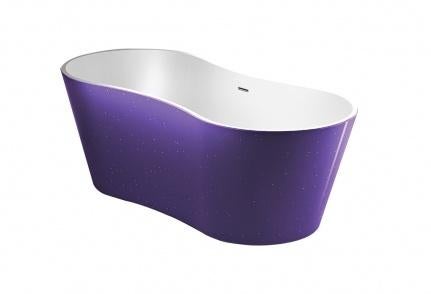 Best Design Vrijstaand bad Color Purplecub 174x77cm paars, Ophalen of Verzenden, Nieuw, Paars