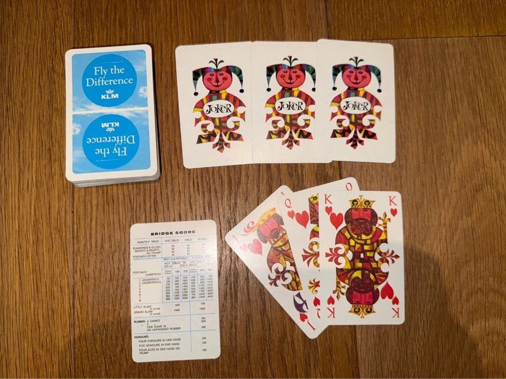 Jeu de cartes vintage KLM Fly The Difference aviation, Collections, Enlèvement ou Envoi, Comme neuf, Carte(s) à jouer