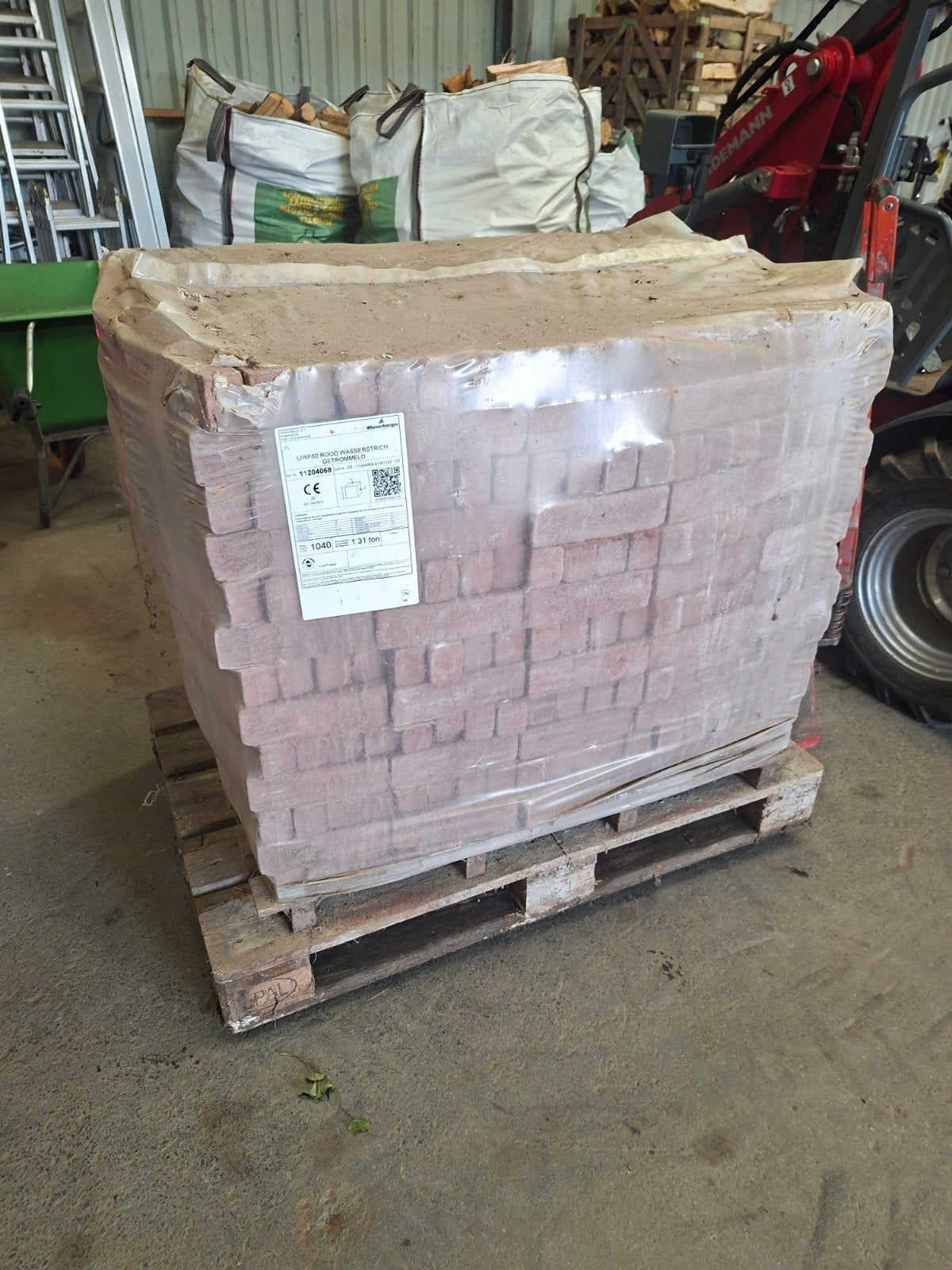 Kleiklinker, nieuwe ongeopende pallet., Doe-het-zelf en Bouw, Ophalen, Nieuw