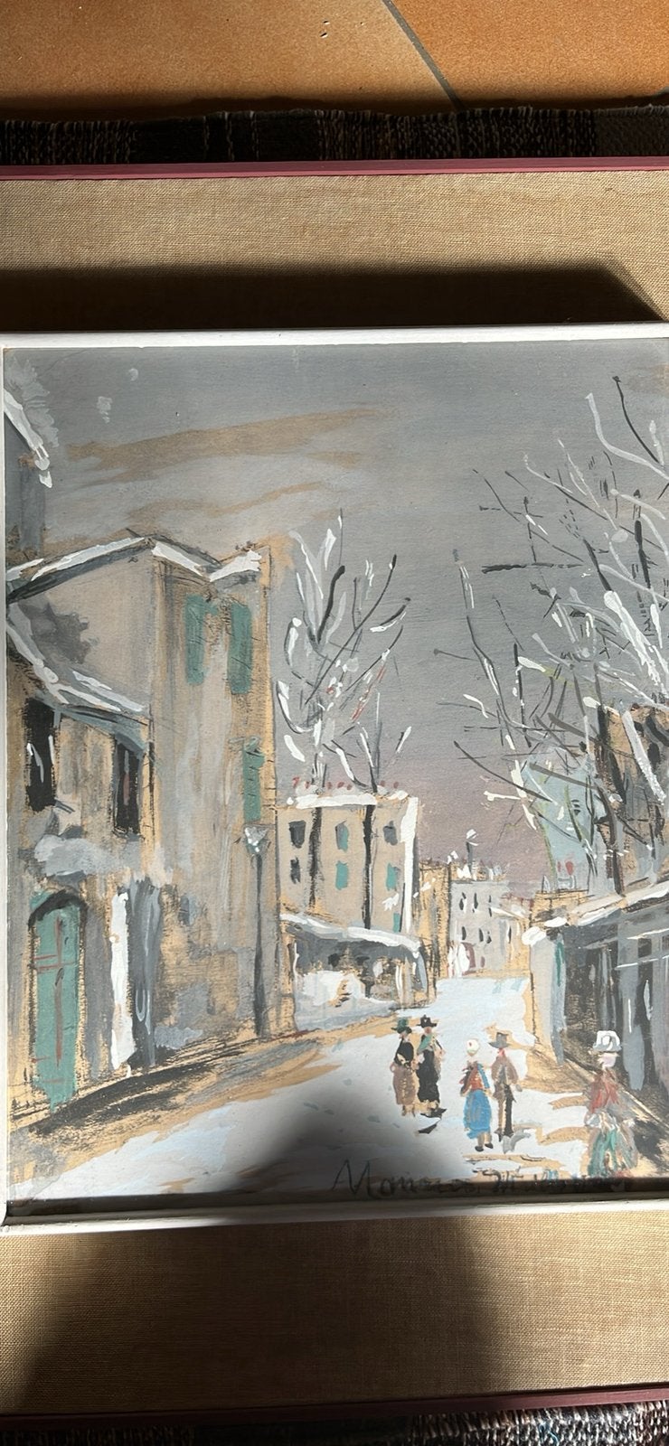 Maurice utrillo reproduction, Antiek en Kunst, Ophalen of Verzenden, Reproductie