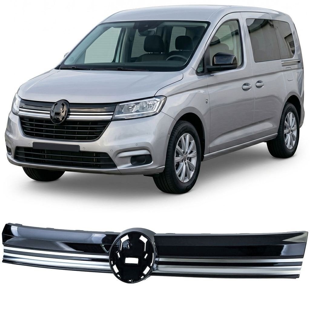 Grill Geschikt voor VW Caddy 5 Zwart Glans Chromen Lijsten, Autos : Divers, Tuning & Styling, Envoi