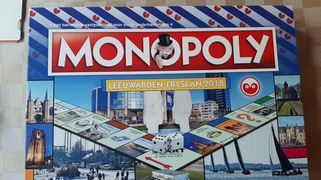 sceau contenu plateau Monopoly Leeuwarden  Fryslan Monopolie, Trois ou quatre joueurs, Enlèvement ou Envoi, Neuf, Monopoly