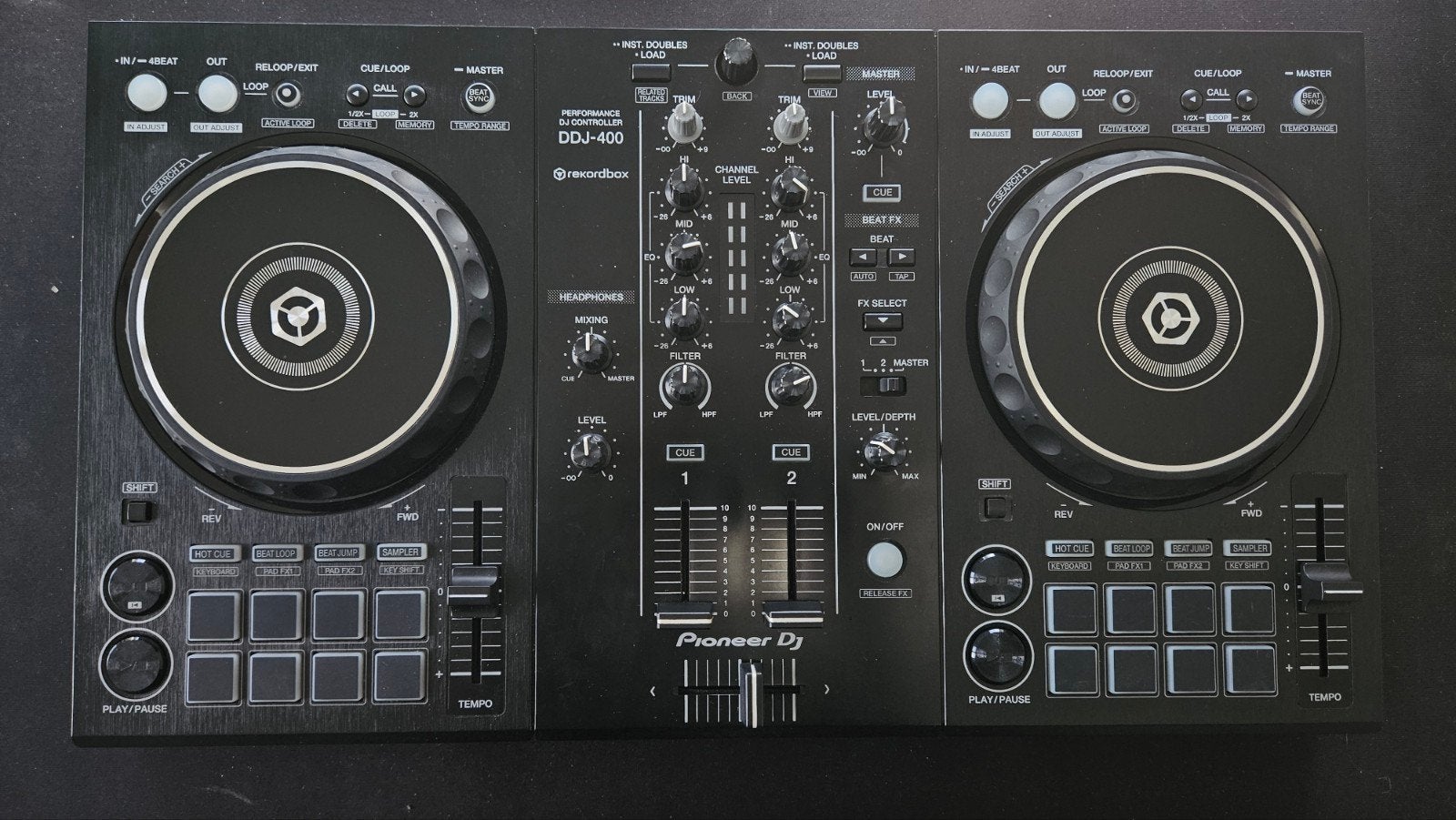 DDJ-400 + Pioneer DJ DM-40 boxen, Muziek en Instrumenten, Ophalen of Verzenden, Zo goed als nieuw, Draaitafel, Pioneer