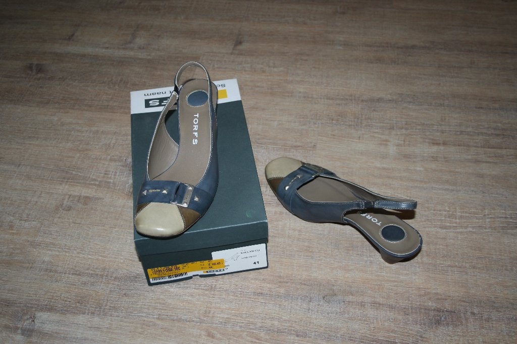 Open schoen nieuw, Ophalen, Schoenen met lage hakken, Beige, Nieuw