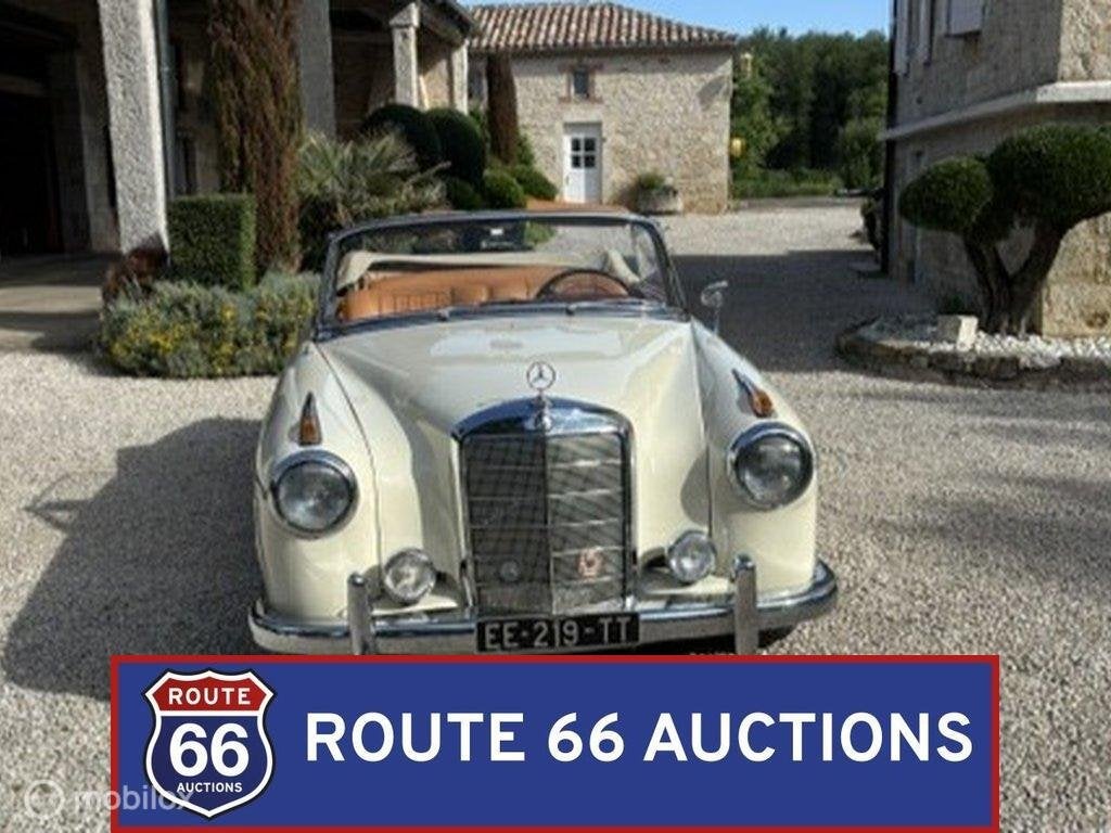 Mercedes-Benz 220 SE Cabriolet Ponton | 1960 | Route 66 Auct, Auto's, Zwart, Mercedes-Benz, Bedrijf, Handgeschakeld