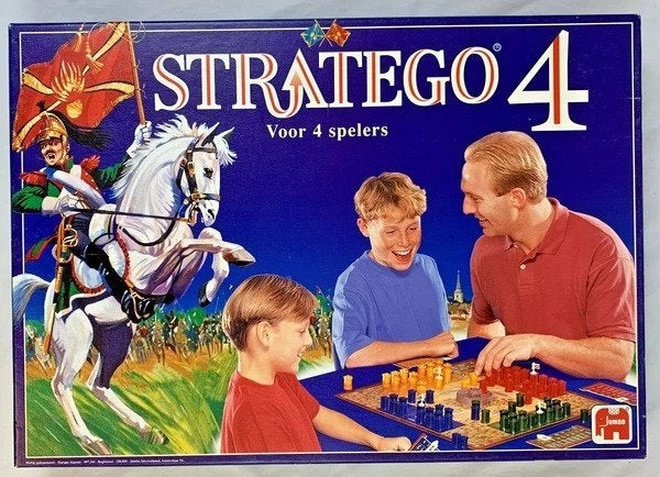 Jumbo Stratego 4 Bordspel 3-4 Spelers 1996 compleet vintage, Drie of vier spelers, Verzenden, Zo goed als nieuw, Jumbo