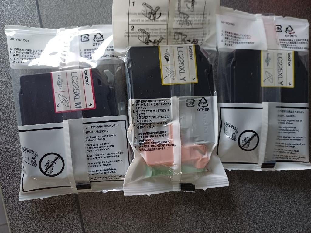 inktpatronen brother, geel (2X) en magenta, Ophalen, Nieuw, Cartridge, Brother