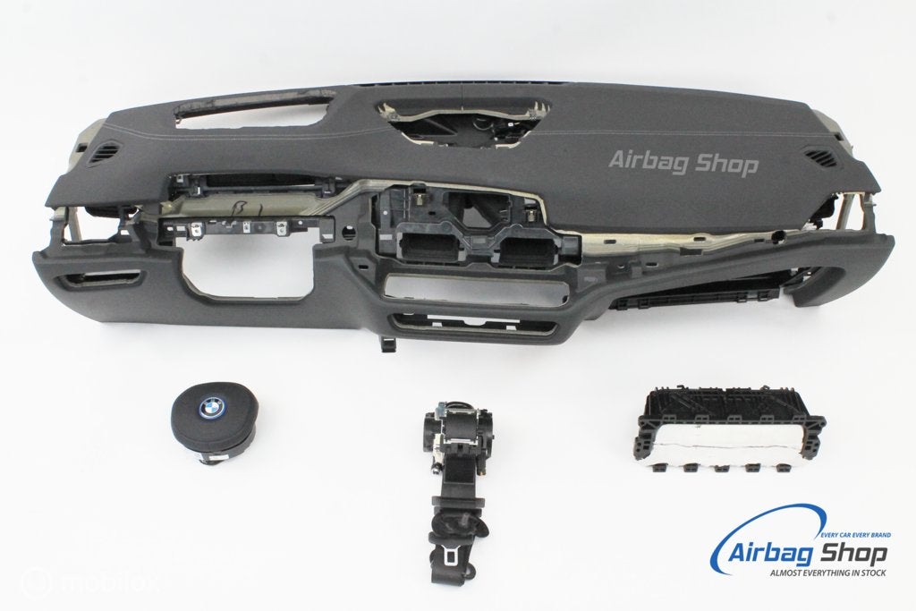 Airbag kit Tableau de bord cuir HUD couture blanche BMW i4, Enlèvement ou Envoi, Utilisé