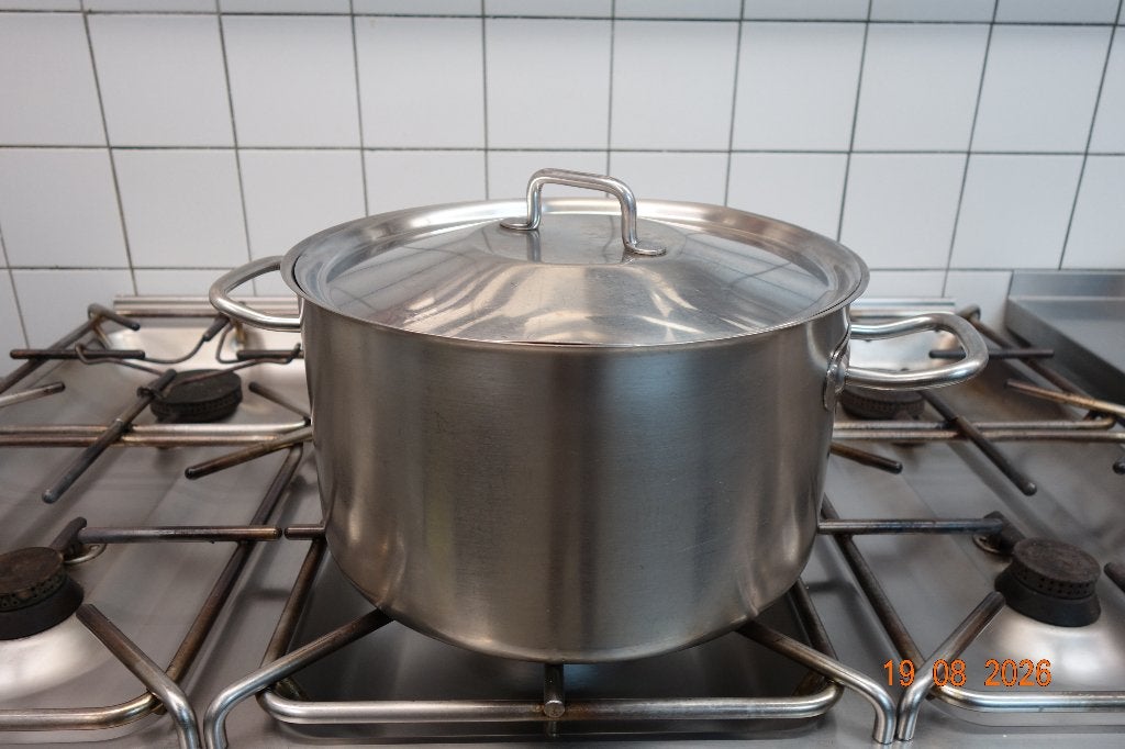 Marmite en acier inoxydable lourd 20 l, Maison & Meubles, Cuisine | Casseroles & Poêles, Enlèvement, Inox