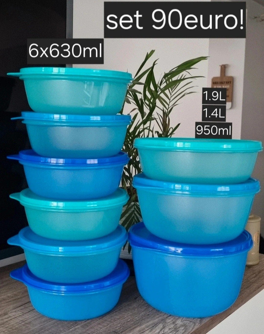 Tupperware bewaarpotjes set 90euro Nieuw, Ophalen of Verzenden
