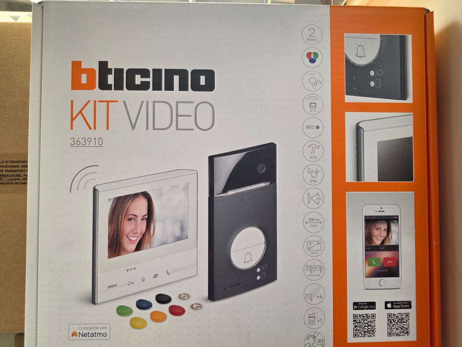 Bticino Videofonie (met smartphone verbinding)
363910, Huis en Inrichting, Deurbellen, Nieuw, Compatibel met smartphone, Ingebouwde camera