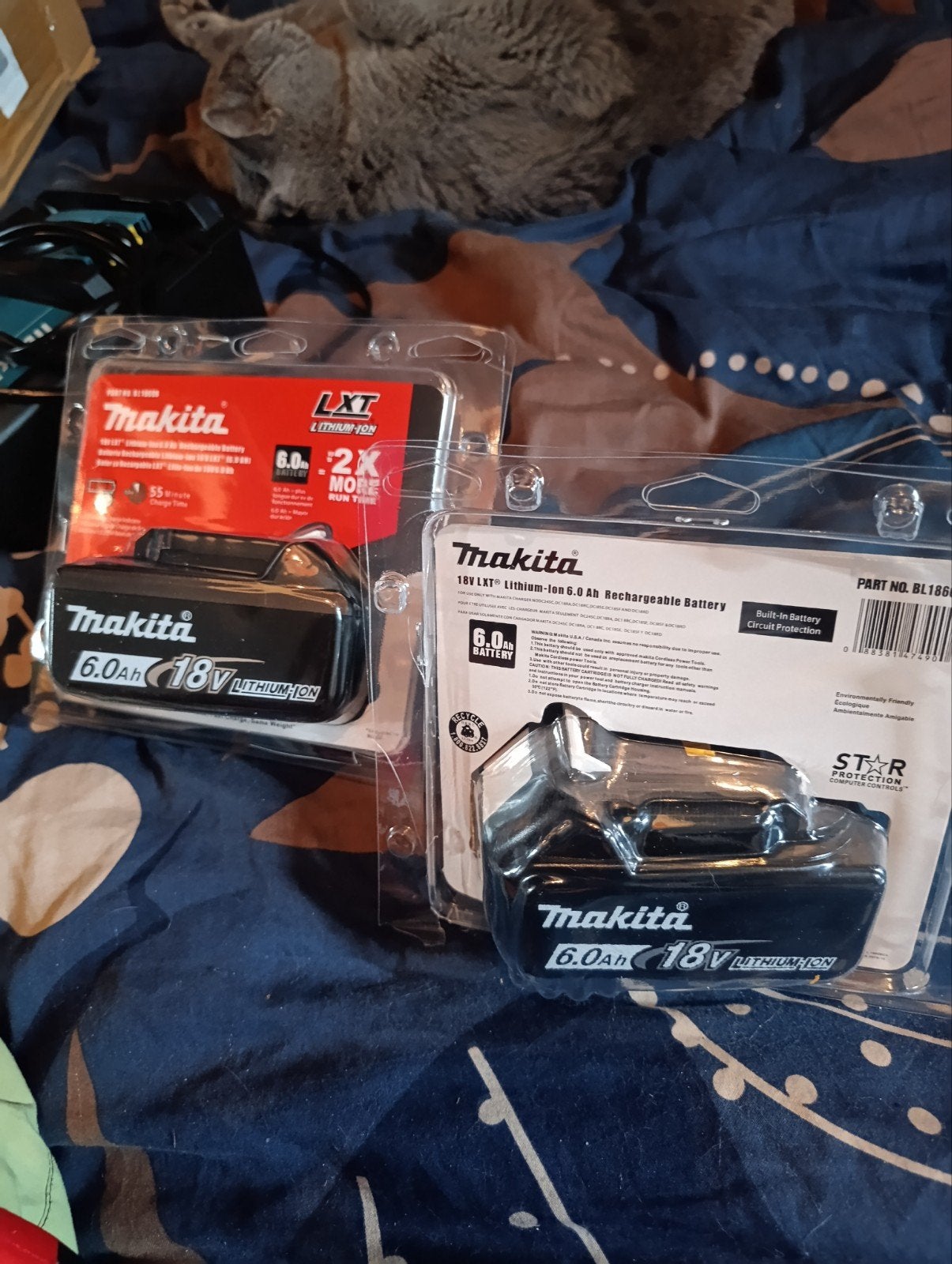 2 Makita 18V 6ah-batterijen, Ophalen of Verzenden, Nieuw