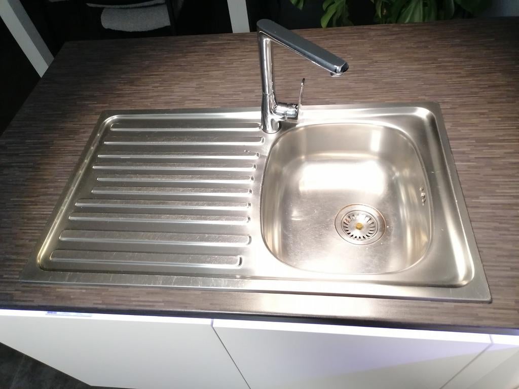 Spoelbak rvs+ mengkraan keuken, Huis en Inrichting, Ophalen