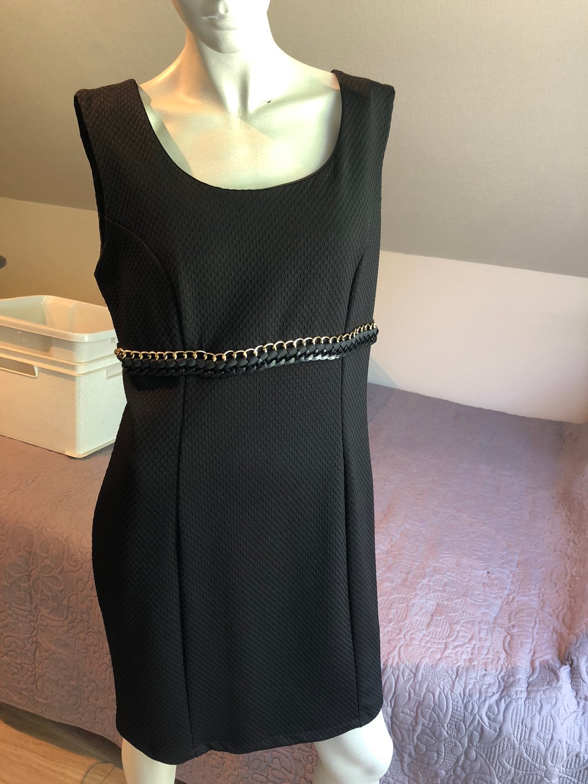 Zwarte feestjurk maat xl amelie & amelie, Kleding | Dames, Ophalen, Zo goed als nieuw, Maat 46/48 (XL) of groter, Zwart
