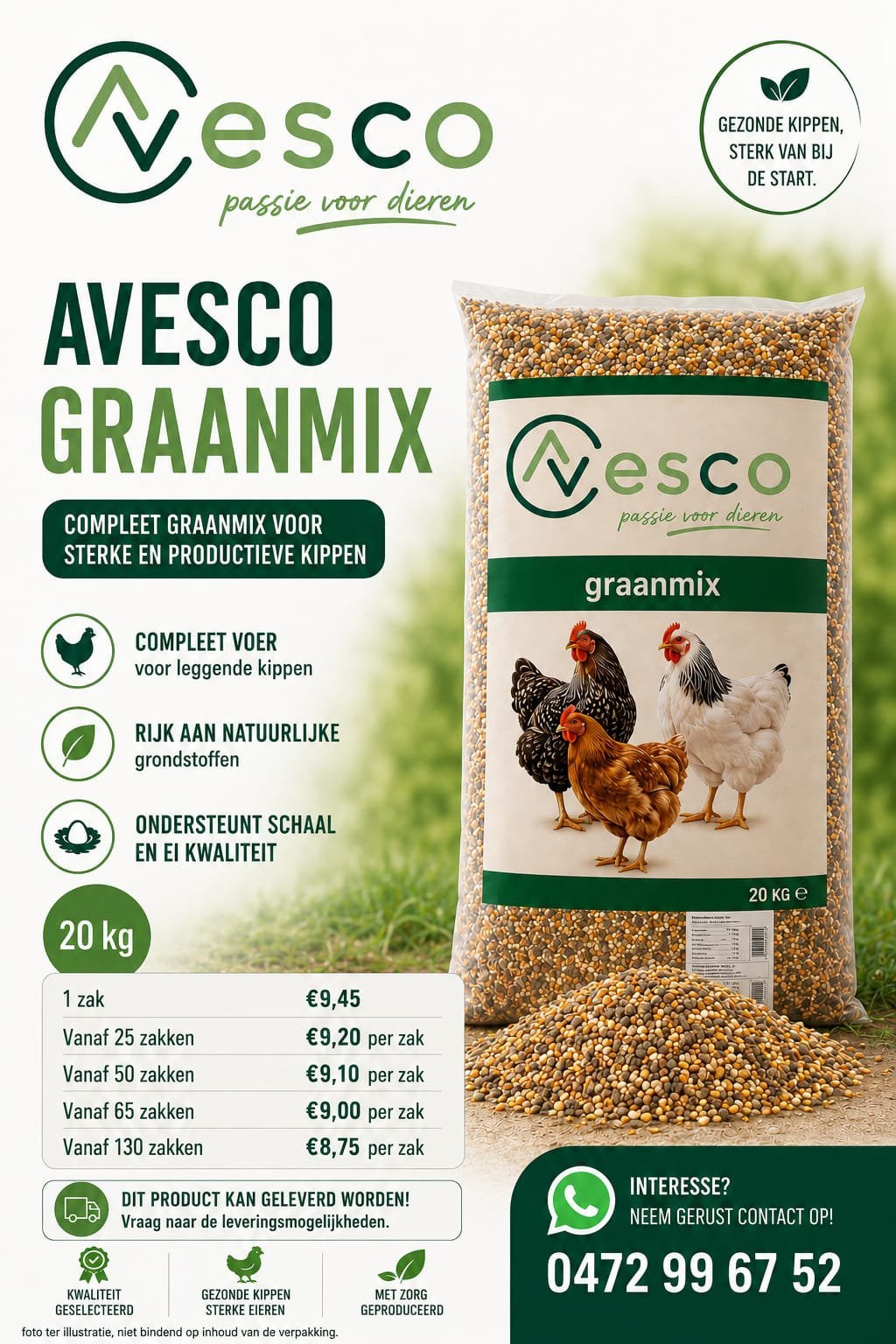 Graanmix gebroken mais 20kg, Dieren en Toebehoren