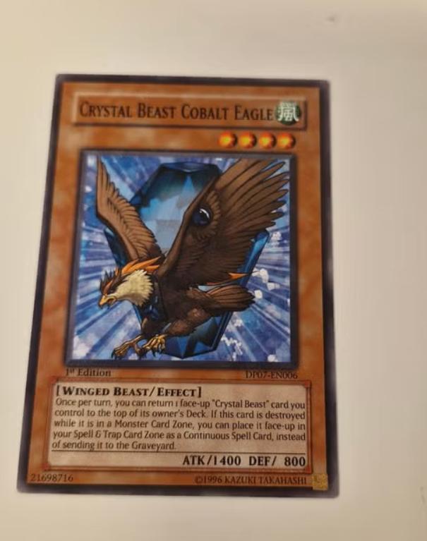 Yu-Gi-Oh ! Crystal Beast Cobalt Eagle 1ère édition, Enlèvement ou Envoi, Comme neuf