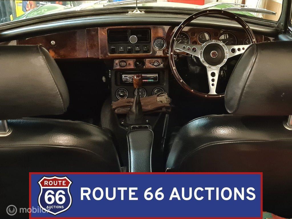 MG MGB Cabriolet | 1977 | Route 66 Auctions, Zwart, Bedrijf, Handgeschakeld, Overige carrosserie