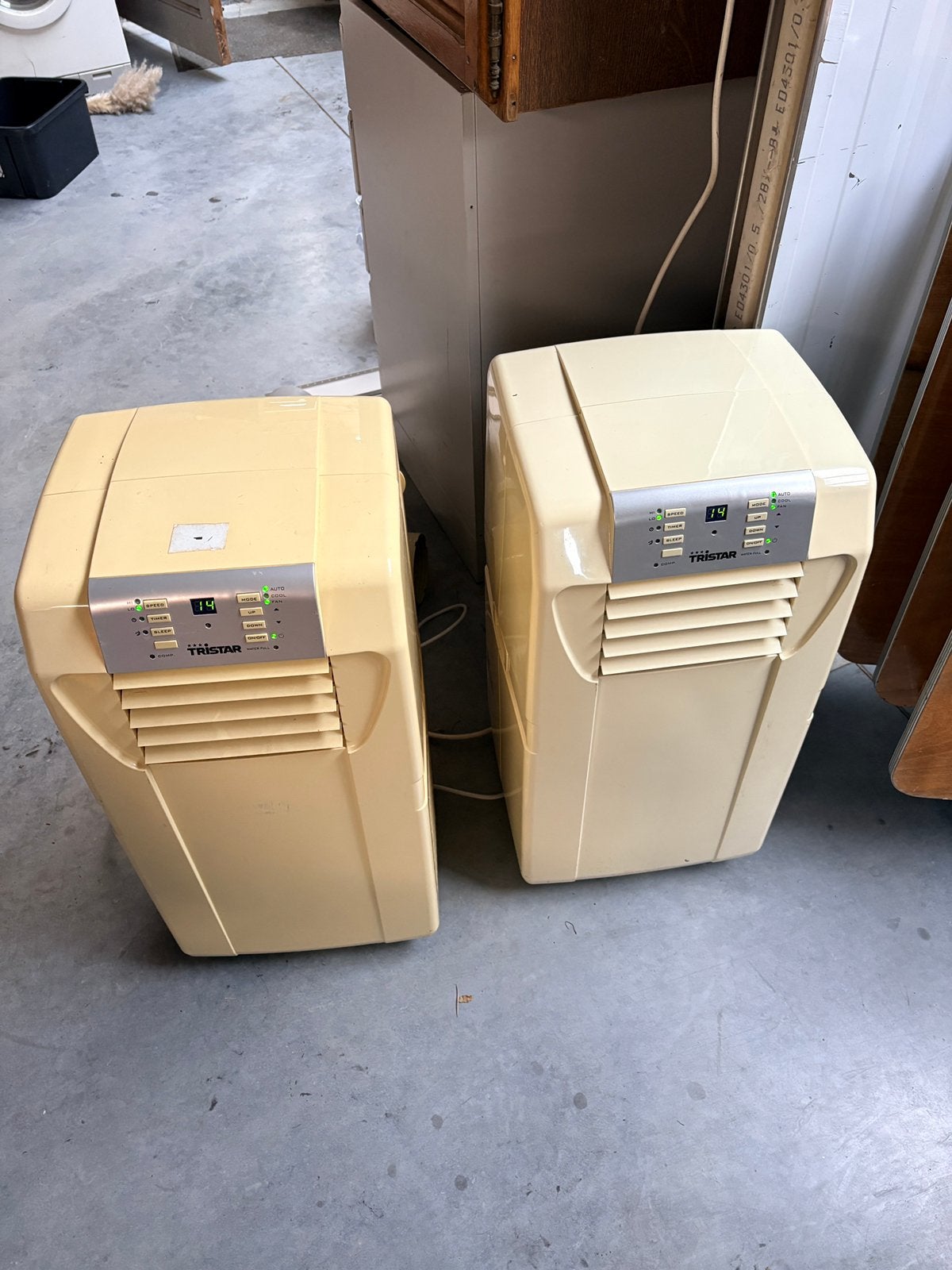 2 mobiele airco’s tristar, Ophalen, Gebruikt, Mobiele airco