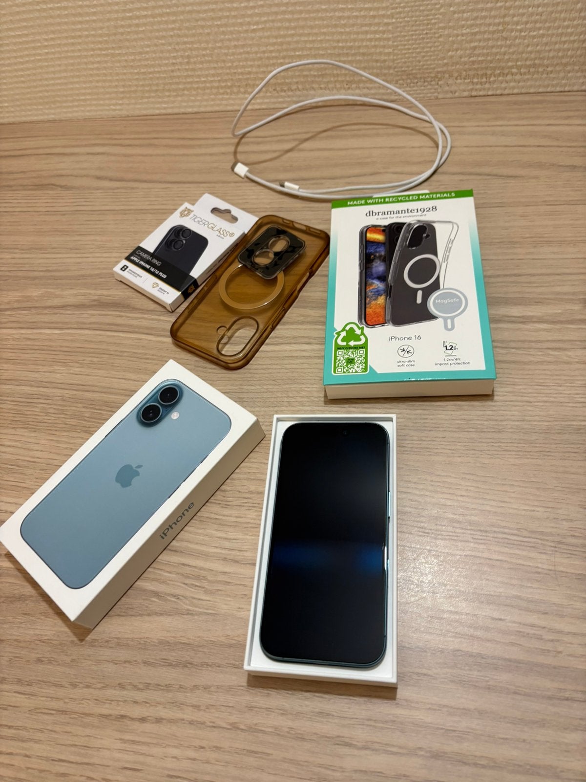 Iphone 16 128gb, Telecommunicatie, Ophalen, Zo goed als nieuw, Blauw, IPhone 16