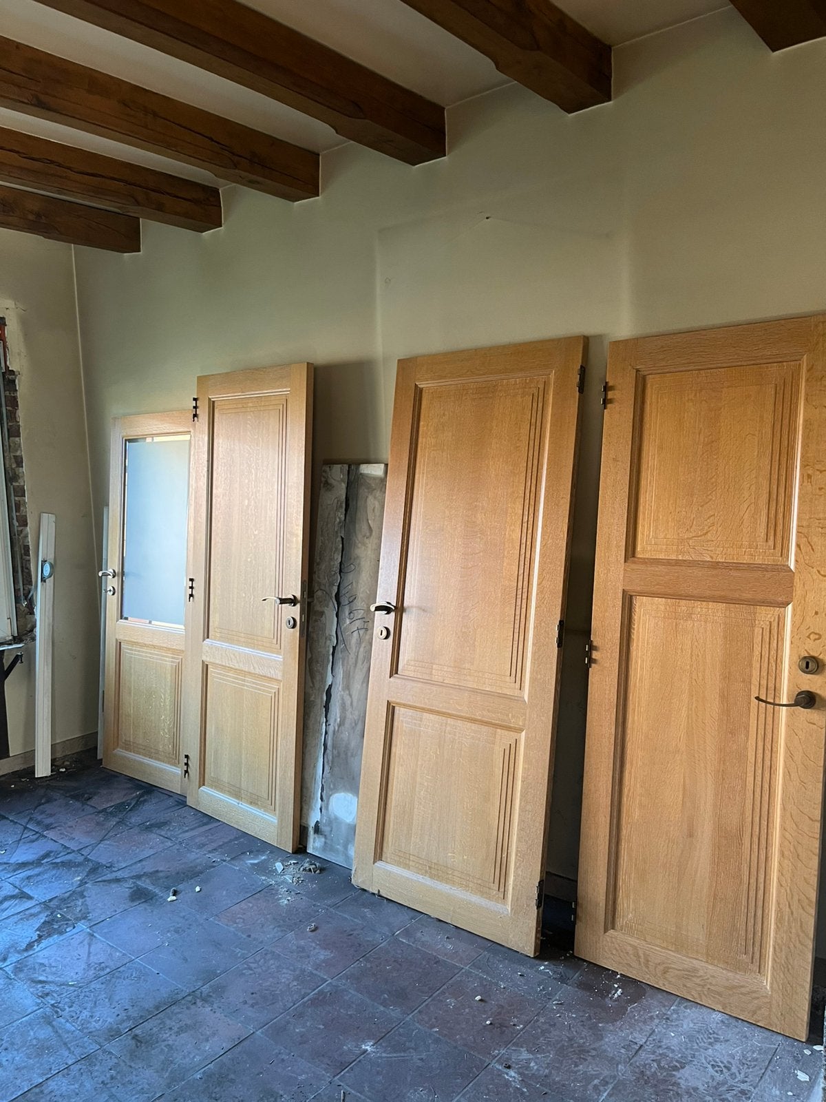 4 portes entièrement en chêne, Bricolage & Construction, Enlèvement, Comme neuf