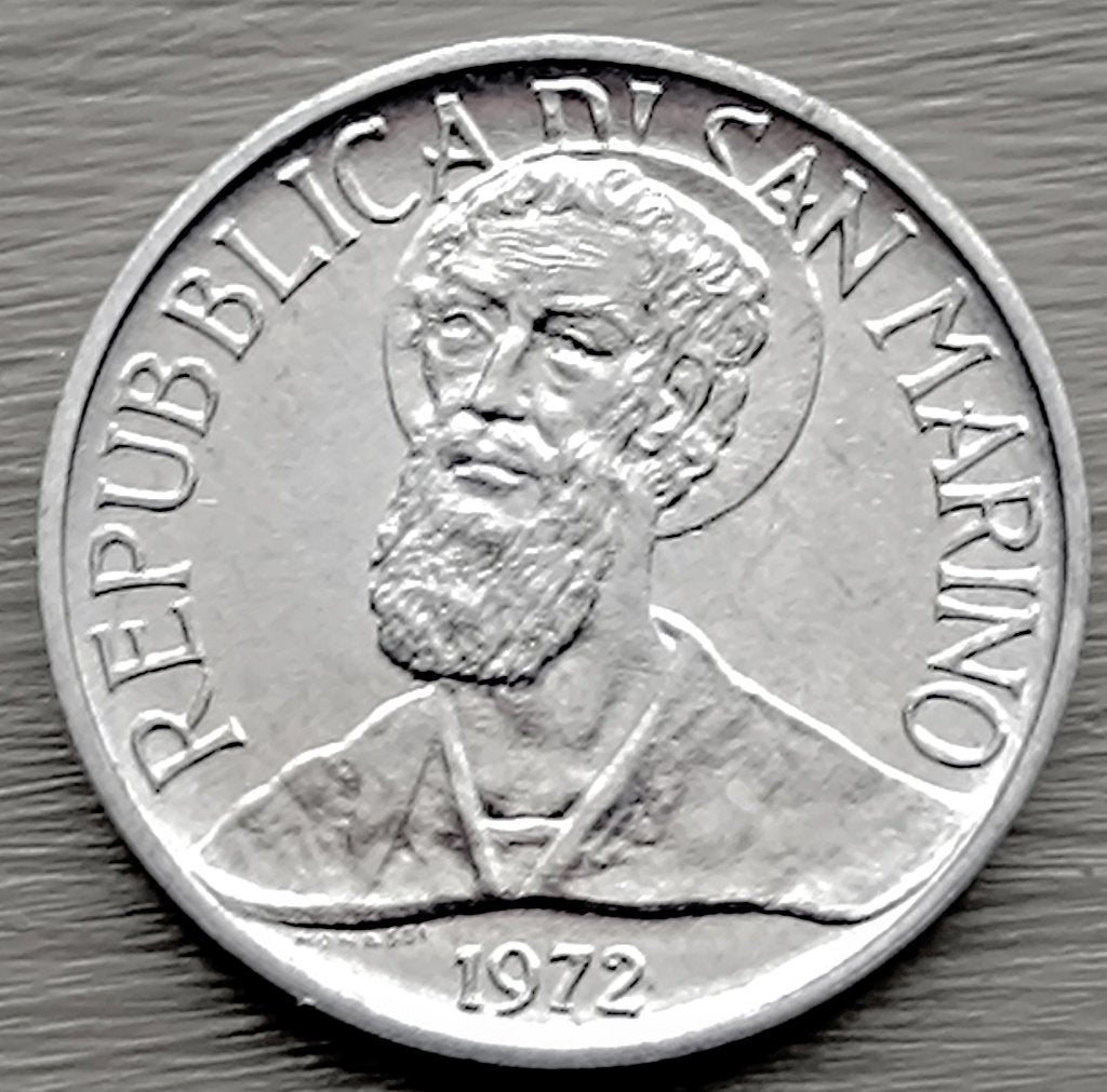 munt San Marino 1 lira 1972, Ophalen of Verzenden