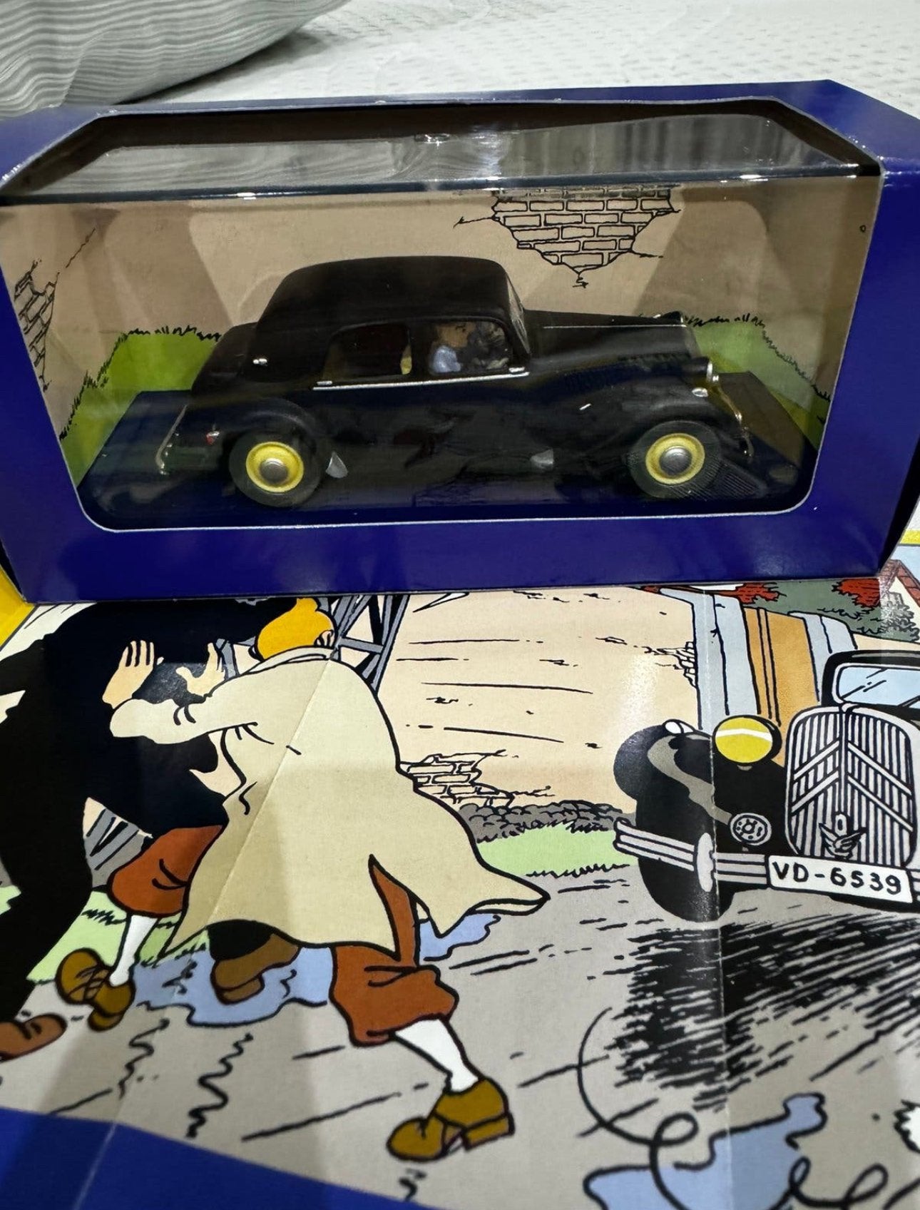 Kuifje auto 1:43 de Citroën 15/6 uit de zaak zonnebloem, Ophalen of Verzenden, Kuifje, Zo goed als nieuw
