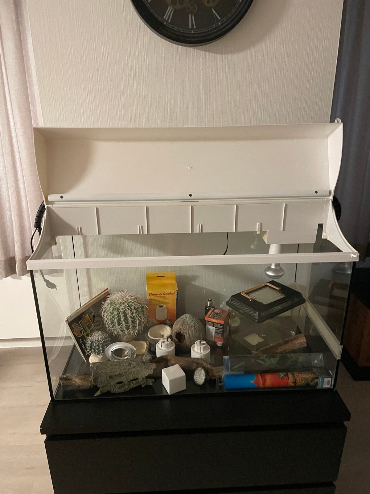 Terrarium met toebehoren, Animaux & Accessoires, Reptiles & Amphibiens | Accessoires, Enlèvement, Comme neuf, Terrarium ou Paludarium