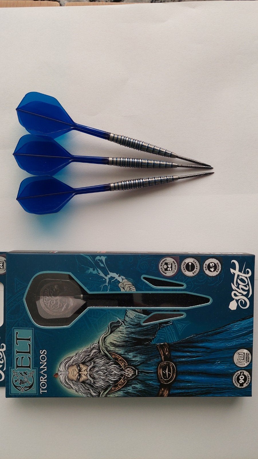 dartpijlen shot celt toranos, Sport en Fitness, Ophalen, Zo goed als nieuw, Pijlen