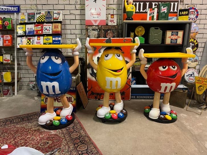 M&M's Figuren met Dienblad - Unieke Decoratie