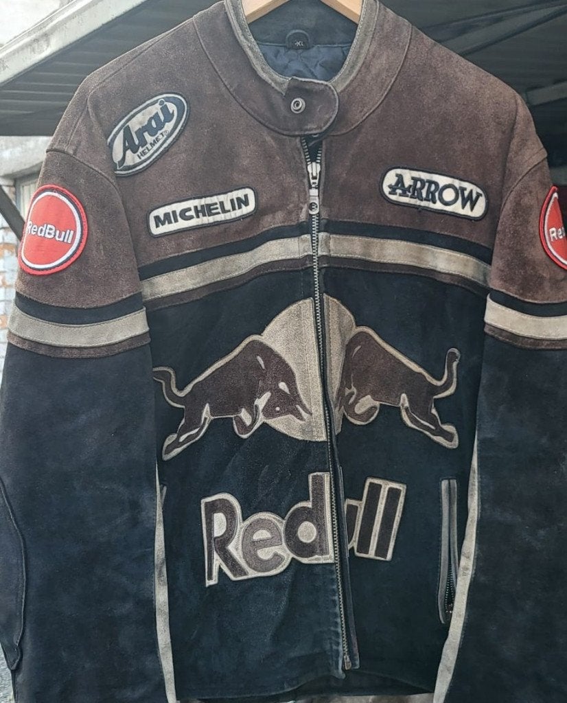 Redbull motorjas echt leer, Ophalen