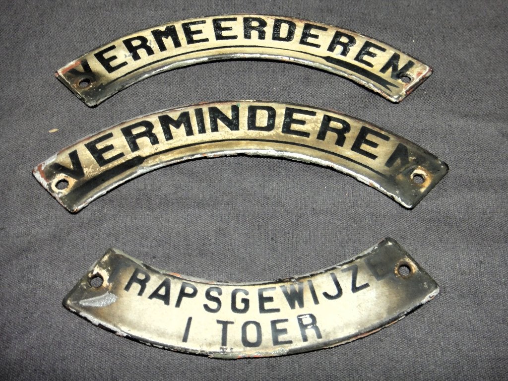 Emaillen bordjes., Ophalen of Verzenden