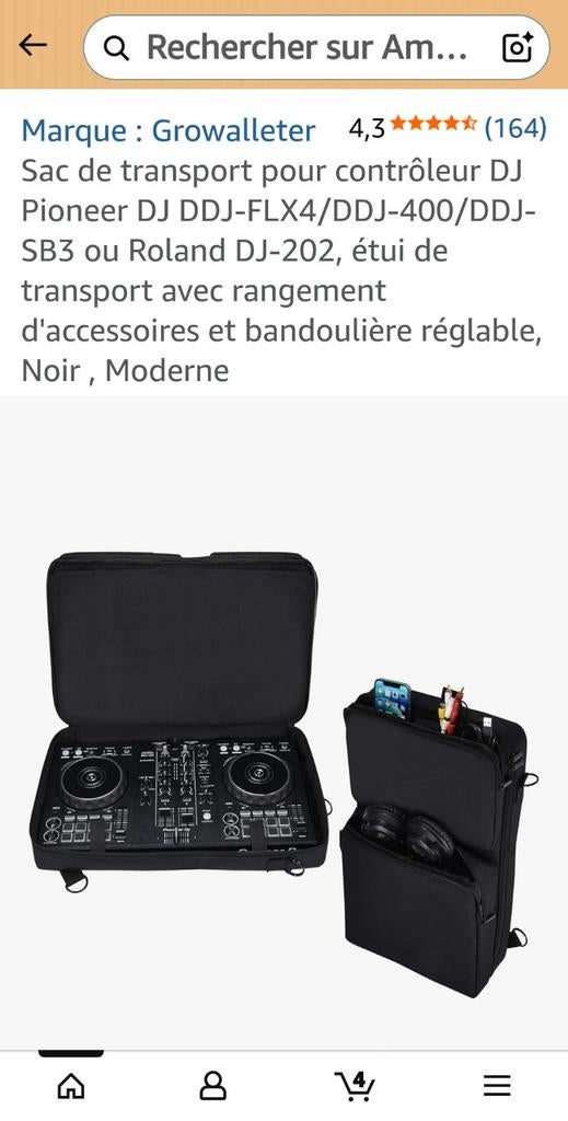 Housse table mixage pioneer DDJ-FLX4, Enlèvement