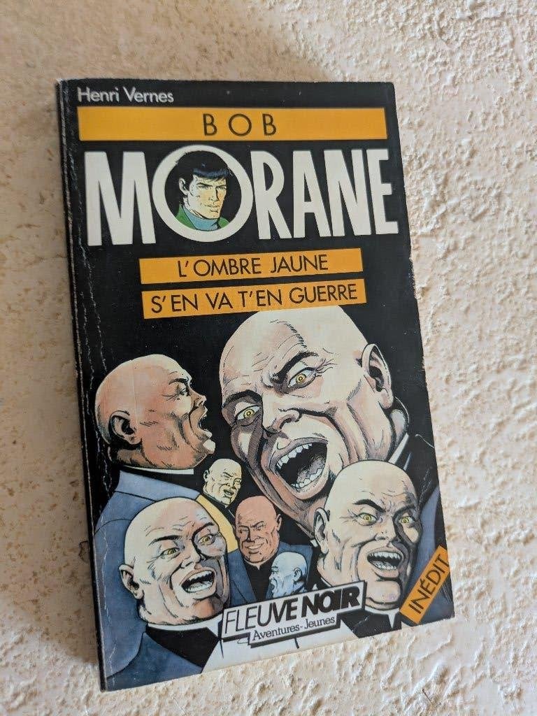 Bob Morane (L' Ombre Jaune s'en va t'en guerre)., Livres, Aventure & Action, Envoi, Utilisé, Henri Vernes.