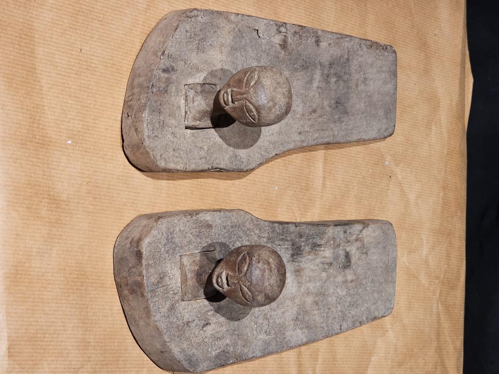Antieke houten sandalen herenschoenen, Ophalen of Verzenden