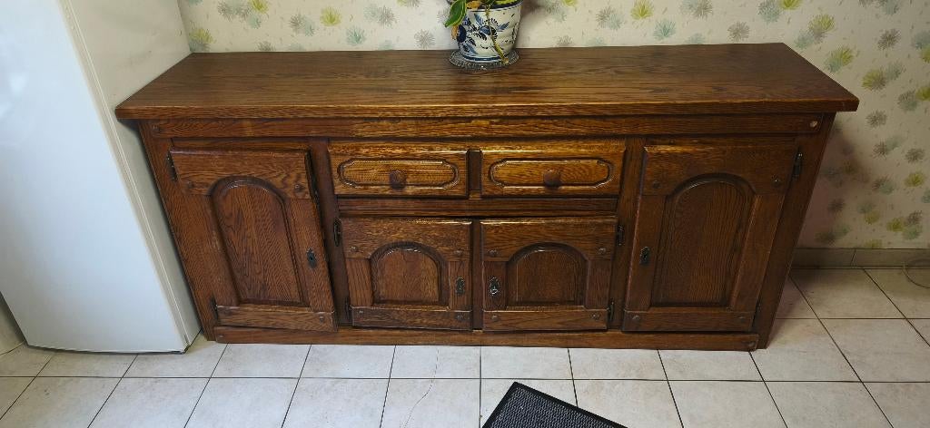 Buffet en chêne, Avec tiroir(s), 25 à 50 cm, 200 cm ou plus, Moins de 100 cm