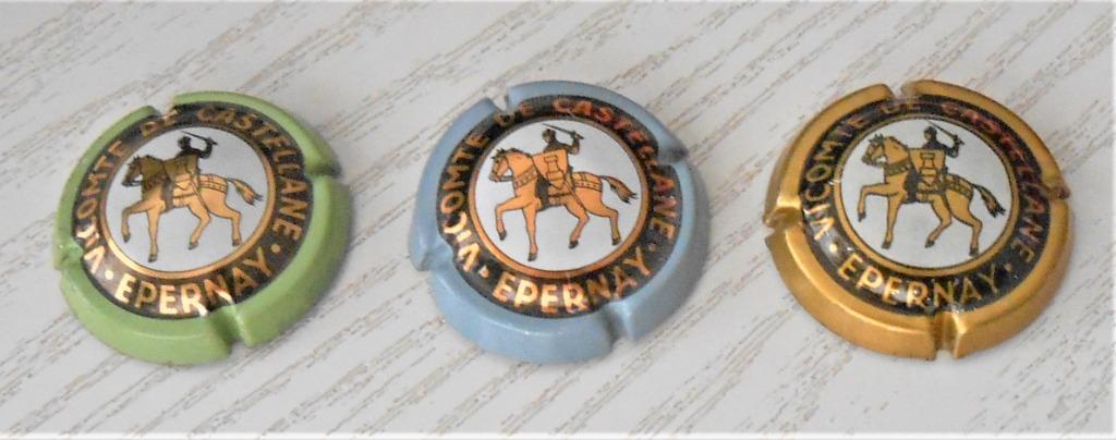 3 capsules champagne - Vicomte de Castellane, Ophalen of Verzenden