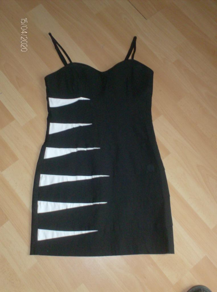 JURK ZWART MERK DEREK HEART – MAAT 36, Kleding | Dames, Zwart, Ophalen of Verzenden, Maat 36 (S), DEREK HEART